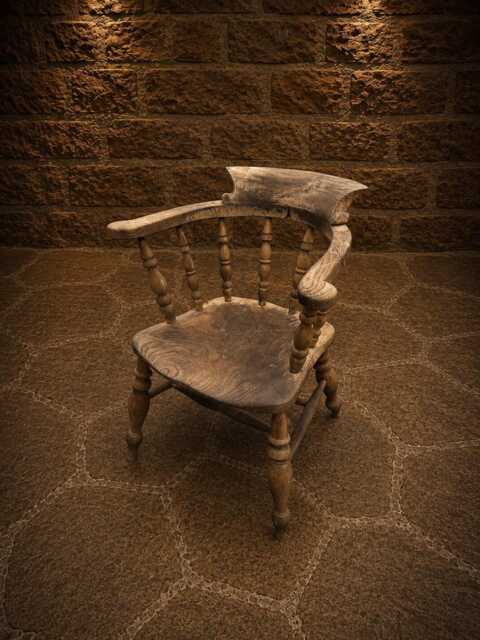 Antique Elm Ash Smoker's Bow Chair - English Country Armchair Circa 1830-1860 - image 1