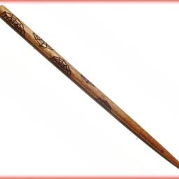 James Spiderweb Real Mahogany Wood Wand, Mahogany, Wood Wand/ Magic Wand/Handmade Wand/Hand-Carved/ - thumbnail 2