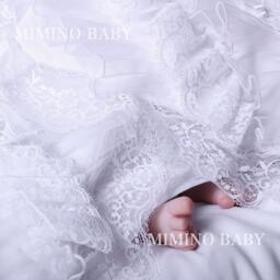 Christening Blanket Izabella, Baptism Gift For Baby Girl - thumbnail 3