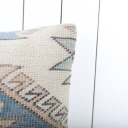 Turkish Kilim Pillow Cover Bohemian Accent Cushion - 16x16 - thumbnail 3