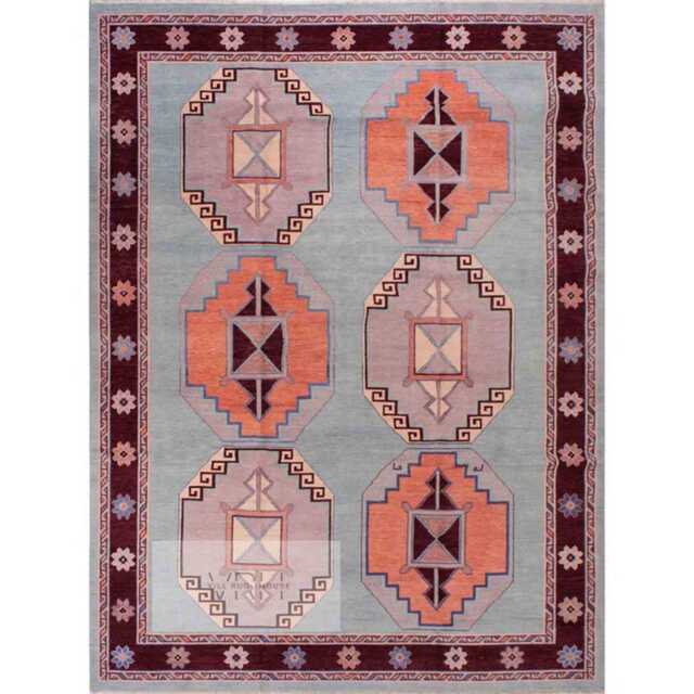 Modern Pink Oushak Hand Knotted Rug 4x6, 5x8, 6x9, 8x10, 9x12, 10x14 Ft Handmade Rugs For Living Room - Antique Contemporary Rug Bedroom - image 1