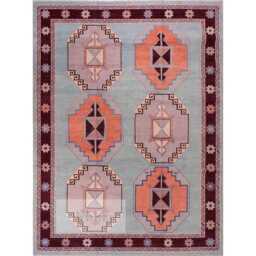 Modern Pink Oushak Hand Knotted Rug 4x6, 5x8, 6x9, 8x10, 9x12, 10x14 Ft Handmade Rugs For Living Room - Antique Contemporary Rug Bedroom - thumbnail 1