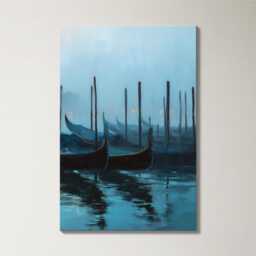 Venice Gondola Canal 3 Panel Split Canvas Wall Art Piazza San Marco Oil Painting Framed Home Decor European Italy Travel Gift - thumbnail 4