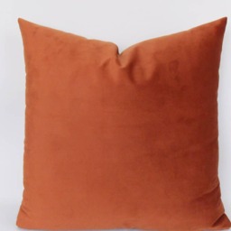 Luxury Velvet Orange Pillow Cover Decorative Throw Cushion - thumbnail 4
