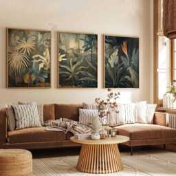 Henri Rousseau Floral Set Of 3 Posters, Boho Wall Print, Botanical Decor, Tropical Jungle Aesthetic, Matisse Art - thumbnail 3