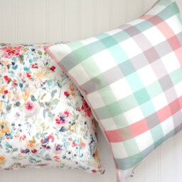 Garden in Bloom Watercolor Floral Pillow Cover, Designer Fabric 18x18, 20x20, 22x22, 24x24, 14x20, 12x21, 12x26 - thumbnail 2