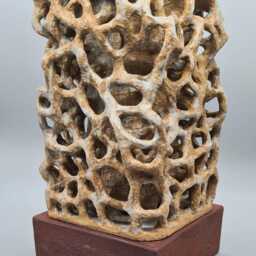 stoneware Art Object, Unique Sculpture Vase - thumbnail 3