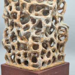 stoneware Art Object, Unique Sculpture Vase - thumbnail 4