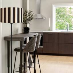 Black & White Vertical Stripes, Handmade Lamp Shade By Abajur - thumbnail 3