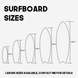 Personalised Wall Art Surfing Gifts Surfboard Home Decor - thumbnail 4