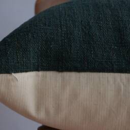Dark Green Pillow, Olive Green Fluffy Boho Farmhouse Decor, Home Decorative Pillow - thumbnail 4