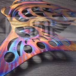 Fisherman Gift Stainless Steel Salmon Wall Decor - Opposing Pair - thumbnail 4