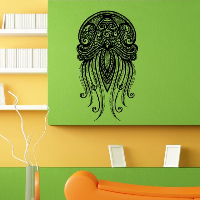 Jellyfish Sea Ocean Creature Wall Sticker Vinyl Mural Decal Home House Apartment Art Decor Free Shipping L080 - image 1