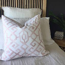 Gray Abstract Geometric Cushion Cover, 100% Cotton - thumbnail 4