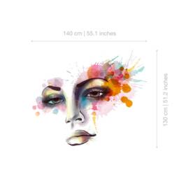 Woman Face - Watercolor Decal Vinyl Wall Art Skuwofagr - thumbnail 4