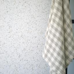 Tartan Linen Body Towel Rustic Checked Throw Towels, Plaid Bath Sheets Towels Natural With Ecru White Sauna Slow Living Large Towel - thumbnail 3