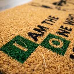 I Am The One Who Knocks Coir Doormat - Pop Culture Quote Entryway Rug - thumbnail 2