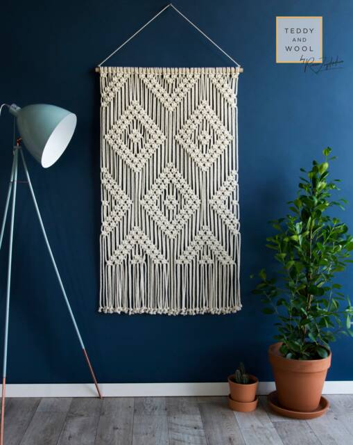 "Macrame Wall Hanging/Geometric Art Tapestry ""Myra" - image 1