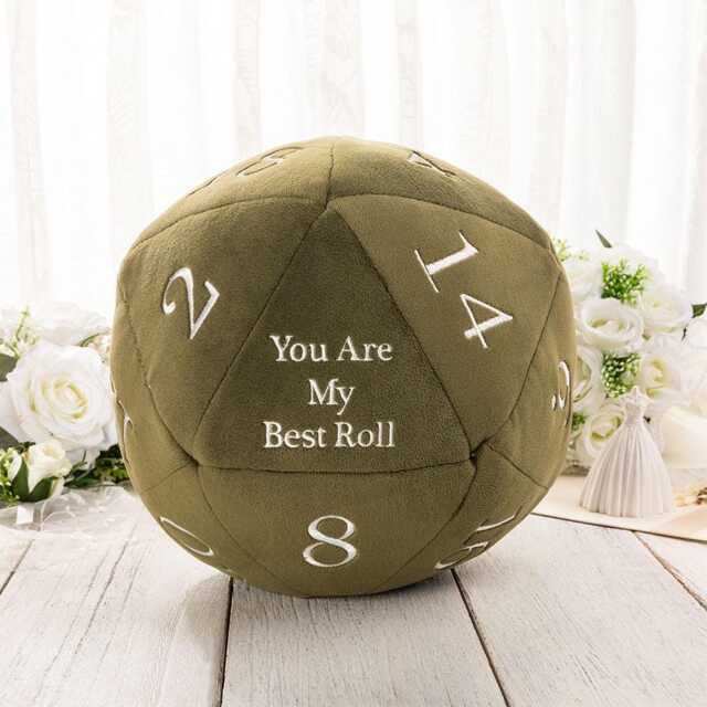 Personalized Dnd Dice Pillow, Gift, Personalized Gift, Wedding Gift For Role Game Players, Gifts Couples, Gift Her, Gift Him - image 1