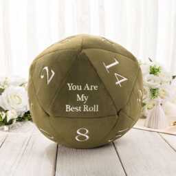 Personalized Dnd Dice Pillow, Gift, Personalized Gift, Wedding Gift For Role Game Players, Gifts Couples, Gift Her, Gift Him