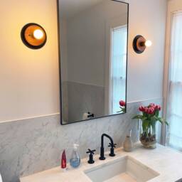 Walnut Black Modern Sconce Light Lighting Wooden Wall Lamp Bedside Kitchen Vanity - thumbnail 3