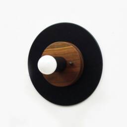 Walnut Black Modern Sconce Light Lighting Wooden Wall Lamp Bedside Kitchen Vanity - thumbnail 4