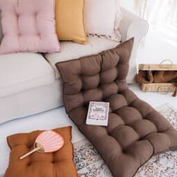 Large Floor Pillow, Daybed Cushion, Linen Floor Reading Nook Futon Pillow - thumbnail 4