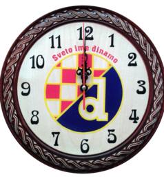 Dinamo Zagreb, Croatian Clock, Wooden, Handcrafted, 27cm - thumbnail 1
