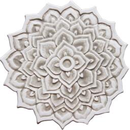 Ethnic Design Ceramic Garden Tile Set, Mandala Wall Art - Set Of 3 - thumbnail 2