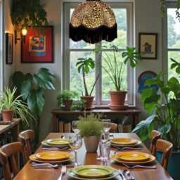 Leopard Animal Print Fabric Dome Lampshade With Black Fringe, Made in The UK - thumbnail 3