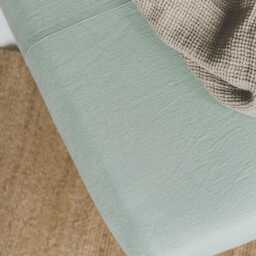 Breathable Linen Fitted Sheet With Deep Pockets - Handmade Natural Bedding, Soft Fitted Sheet For Modern Homes & Relaxed Bedroom Styles - thumbnail 3