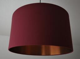 "Lampshade ""Burgundy-Copper"