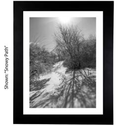 Into The Winter Woods - Framed Snowy Path Wall Art New England Nature Photography