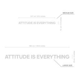 Attitude Is Everything, Office 3D Quotes, Wall Art Decor, Inspirational Motivational Art, Skuatti - thumbnail 3