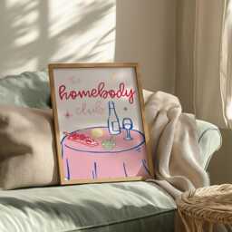 Homebody Club Kitchen Print - Fun Home Decor Wall Art - thumbnail 2