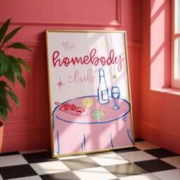Homebody Club Kitchen Print - Fun Home Decor Wall Art - thumbnail 3
