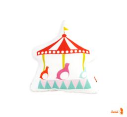 Limited Edition Birds On The Carousel Plush Pillow - thumbnail 1