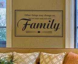 Other Thing May Change But We Stand End Family Love Home Large Wall Decal Decor Adhesive Vinyl Quote Sticker Lettering Art Decoration F61 - thumbnail 1