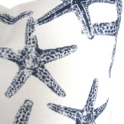 Blue Coastal Pillow Covers Navy Pillows Starfish White Beach All Sizes Home Decor - thumbnail 2