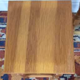 Modern Vintage Light Oak Nest Of Three Side Tables - thumbnail 4