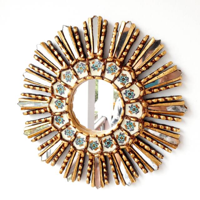 "Peruvian Mirrors ""Ivory Lima 35cm" - image 1