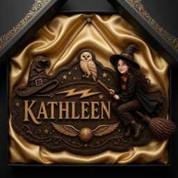 Personalized Wizard Wooden Sign, Custom Face Witch Name Plaque, Magic School Door Hanger, Photo Wood Wall Decor - thumbnail 4