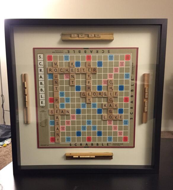 Customized Scrabble Wall Hanging - Decoration, Family, Names Board Game - image 1