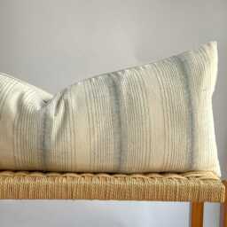 Indigo Dot Block Print Mudcloth Hmong Pillow Case - thumbnail 2