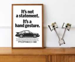 Reprint Of A German Porsche 911 Car Poster - thumbnail 1