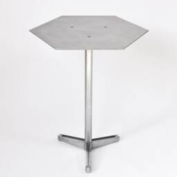 Aluminum Hexagonal Pedestal Table - thumbnail 2
