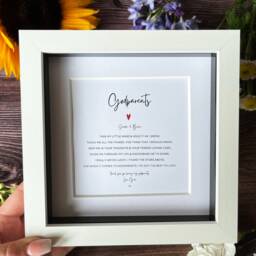 Personalised Godparent Poem Frame - Christening Gift, Thank You Gift - thumbnail 2