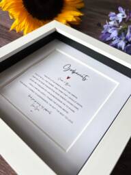 Personalised Godparent Poem Frame - Christening Gift, Thank You Gift - thumbnail 1