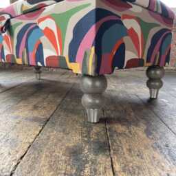 Handmade Velvet Ottoman Bench, Chesterfield Footstool, Multi-Coloured Storage Box - thumbnail 4