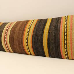 Bedding Pillow 12x47 in 30x120 Kilim Pillow Cover, Home Decor Decorative Throwpillows Couch Designer Boho Case, 4Oyf-144 - thumbnail 3